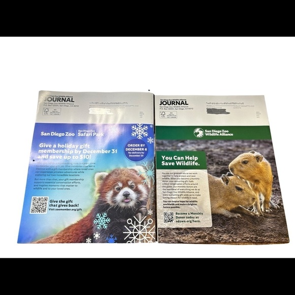 San Diego Zoo Wildlife Alliance Journal Magazines (Sep - Dec 2023) ๐ฆ
๐ข๐
- Picture 2 of 2